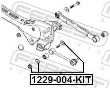 Vis de correction du carrossage FEBEST ref. 1229-004-KIT