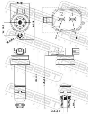 Bobine d'allumage FEBEST 12640-002