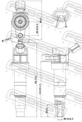 Bobine d'allumage FEBEST 12640-004