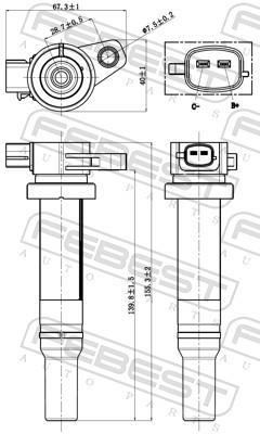 Bobine d'allumage FEBEST 12640-005
