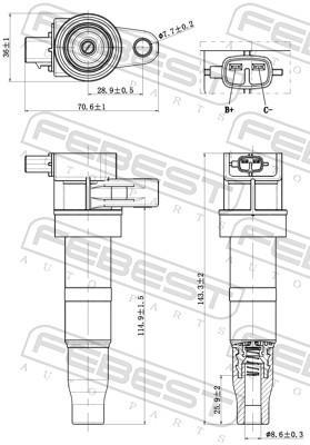 Bobine d'allumage FEBEST 12640-007