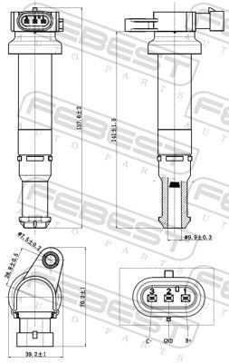 Bobine d'allumage FEBEST 12640-008