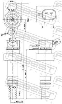 Bobine d'allumage FEBEST ref. 12640-009