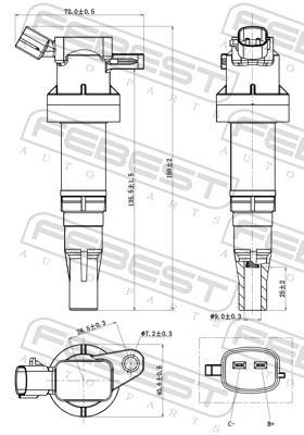 Bobine d'allumage FEBEST 12640-011