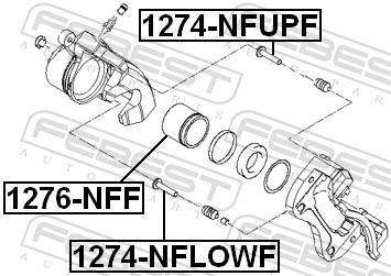 Guia de pinça de travão FEBEST ref. 1274-NFLOWF