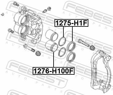Kit de réparation d'étrier de frein FEBEST ref. 1275-H1F