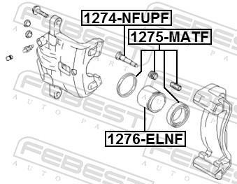 Kit de réparation d'étrier de frein FEBEST 1275-MATF