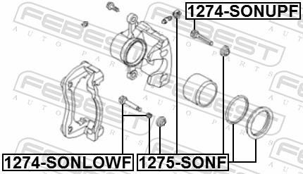 Kit de réparation d'étrier de frein FEBEST ref. 1275-SONF