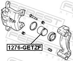 Piston, étrier de frein FEBEST ref. 1276-GETZF