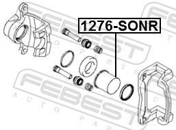 Piston, étrier de frein FEBEST 1276-SONR