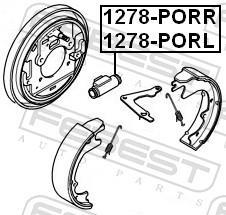 Cylindre de roue FEBEST ref. 1278-PORL