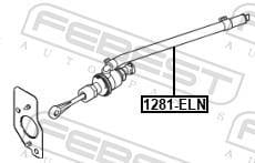 Cilindro maestro, embrague (Bomba de embrague) FEBEST ref. 1281-ELN