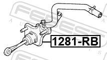 Cilindro maestro, embrague (Bomba de embrague) FEBEST ref. 1281-RB