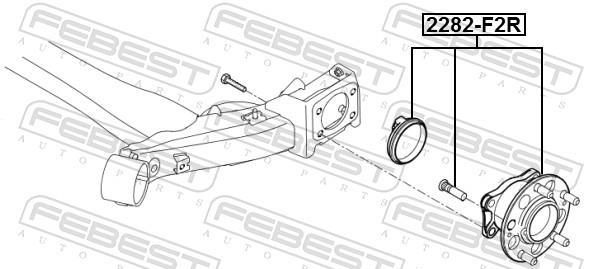 Cubo de rueda FEBEST ref. 1282-F2R