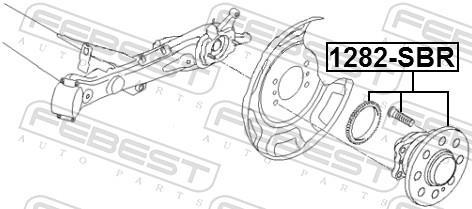 Moyeu de roue (Roulement de roue) FEBEST ref. 1282-SBR