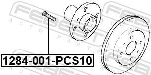 Boulon de roue FEBEST ref. 1284-001-PCS10