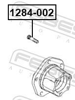 Boulon de roue FEBEST 1284-002