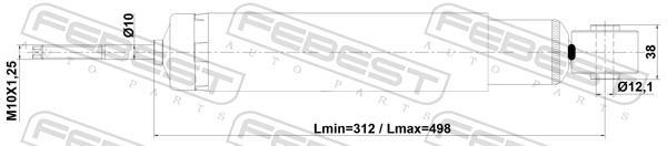 Amortisseurs FEBEST ref. 14110-008R