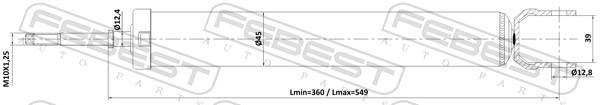 Amortisseurs FEBEST ref. 14110-010R