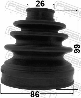 Fuelle, árbol de transmisión FEBEST ref. 1415-NARH