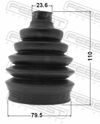 Joint-soufflet, arbre de commande FEBEST ref. 1417P-NACTR