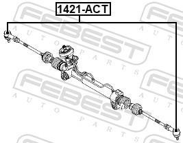 Rótula barra de dirección FEBEST ref. 1421-ACT
