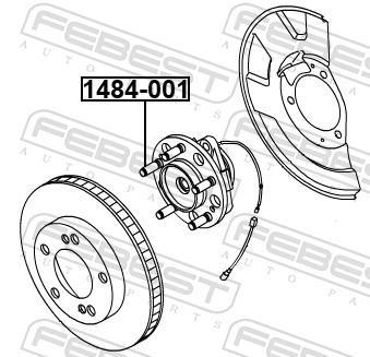 Boulon de roue FEBEST 1484-001