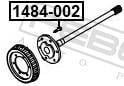 Boulon de roue FEBEST ref. 1484-002
