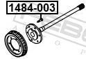 Tornillo de rueda FEBEST 1484-003