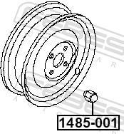 Écrou de roue FEBEST ref. 1485-001