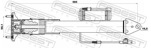 Amortisseurs FEBEST ref. 16110-002R
