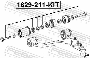 Tornillo corrector de inclinación FEBEST ref. 1629-211-KIT