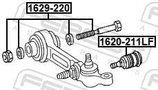 Vis de correction du carrossage FEBEST ref. 1629-220