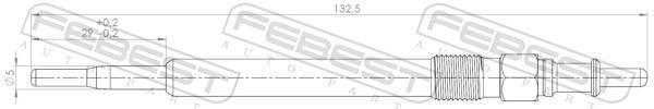 Bougie de préchauffage FEBEST ref. 16642-007