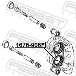 Piston, étrier de frein FEBEST ref. 1676-906F
