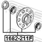 Moyeu de roue (Roulement de roue) FEBEST ref. 1682-211F