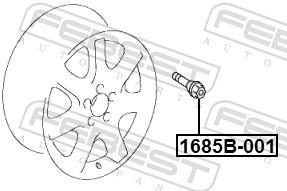 Boulon de roue FEBEST ref. 1685B-001