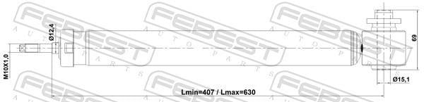 Amortisseurs FEBEST ref. 17110-003R