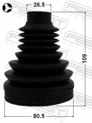 Joint-soufflet, arbre de commande FEBEST ref. 1715-Q5LHT