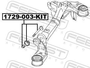 Tornillo corrector de inclinación FEBEST ref. 1729-003-KIT