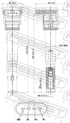 Bobine d'allumage FEBEST ref. 17640-001