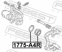 Kit de réparation d'étrier de frein FEBEST ref. 1775-A4R