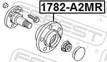 Moyeu de roue (Roulement de roue) FEBEST ref. 1782-A2MR