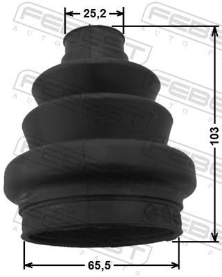 Articulação, veio de transmissão FEBEST ref. 1815-ASH