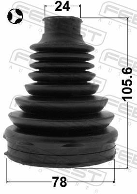Fuelle, árbol de transmisión FEBEST ref. 1815-ASJT