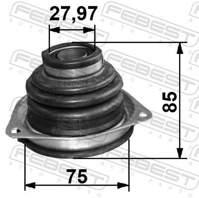 Fole de cardã FEBEST ref. 1815-VIVARLH-KIT
