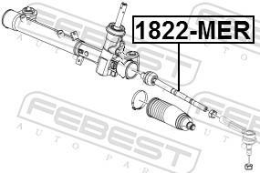 Tirante da direção FEBEST ref. 1822-MER
