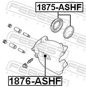Kit reparação de pinça de travão FEBEST ref. 1875-ASHF