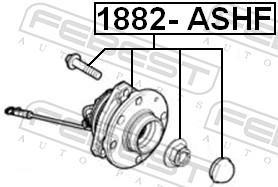 Moyeu de roue (Roulement de roue) FEBEST ref. 1882-ASHF