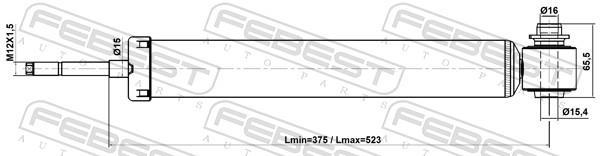 Amortisseurs FEBEST ref. 19110-001R